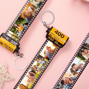 Custom Camera Film Roll Keychain 10 Photos Available Anniversary Gifts for Him/Her
