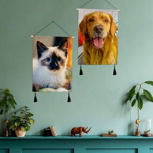 Custom Pet Photo Tapestry Decoration Background