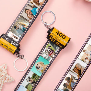 Custom Camera Film Roll Keychain 15 Photos Available