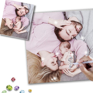 5D DIY Custom Photo Full Square/Round Drill Diamond Painting Unique Gift for Family