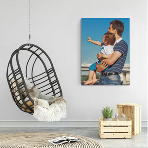 Custom Father Photo Wall Decor Painting Canvas Without Frame