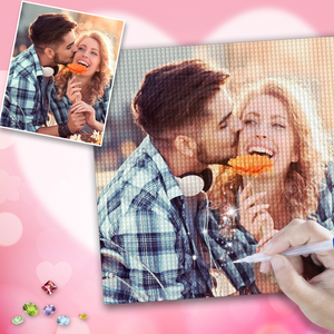 Custom Photo DIY Diamond Painting Anniversary Gift for Her