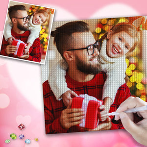 Custom Photo Diamond Painting Christmas Gift for Family