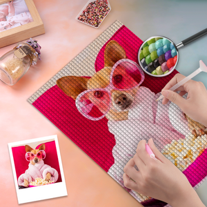 5D Diy Custom Pet Dog Photo Diamond Painting