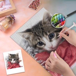 5D Diy Custom Pet Cat Photo Diamond Painting