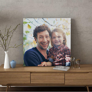 Father's Day Gift 5D Diy Custom Best Father Photo Diamond Painting