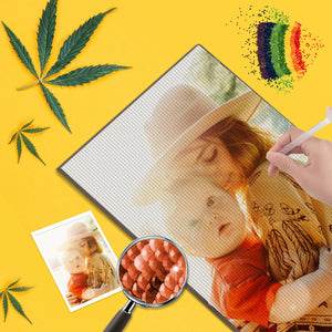 Mother's Day Gift Custom Diamond Painting Kit Personalized Photo 5D DIY Diamond Painting