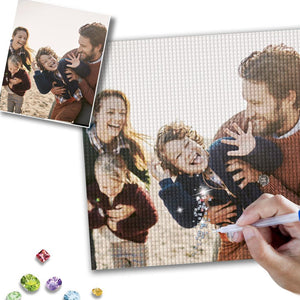 5D DIY Custom Photo Full Square/Round Drill Diamond Painting-To My Family