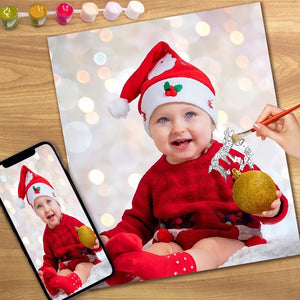 Christmas Gift - Custom DIY Paint by Numbers - Baby