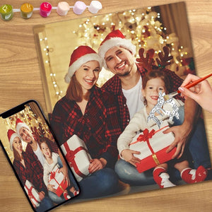 Christmas Gift - Custom DIY Paint by Numbers - Family