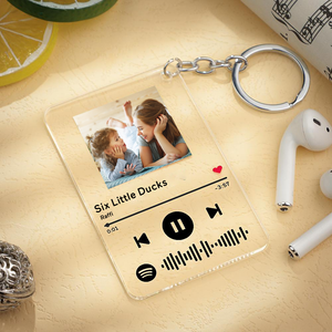 Custom Spotify Code Plaque Keychain - Mother Care