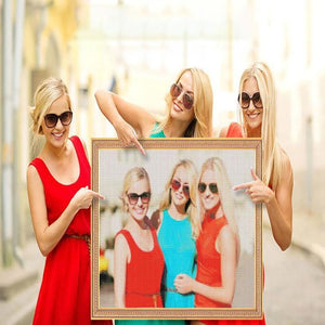 5D Diy Custom Good Sisters Photo Diamond Painting