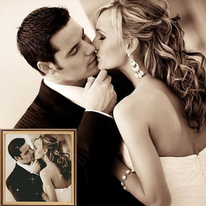 5D Diy Custom Sweet Couple Photo Diamond Painting
