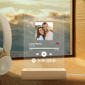 Personalized Spotify Code Music Plaque Night Light