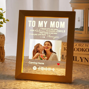 Mother's Day Gift Personalised Spotify Night Light - Best Mom Ever Gift for Mum