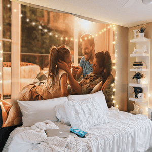 Custom Family Photo Tapestry Short Plush Wall Decor Hanging Painting