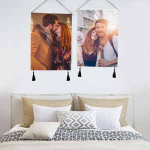 Gifts for Her Hanging Canvas Prints Custom Photo Tapestry