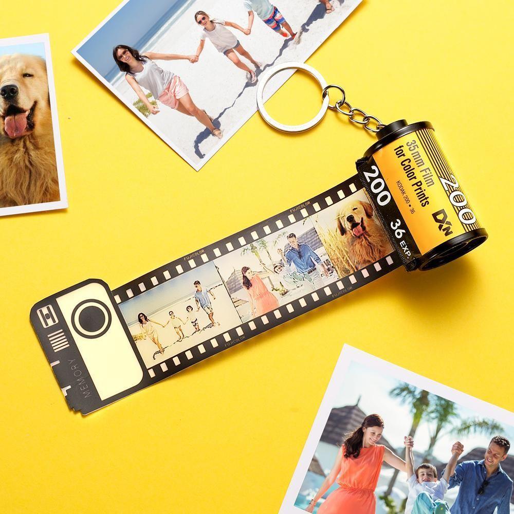 Custom Camera Film Roll Kodak Keychain Anniversary Photo Gift For