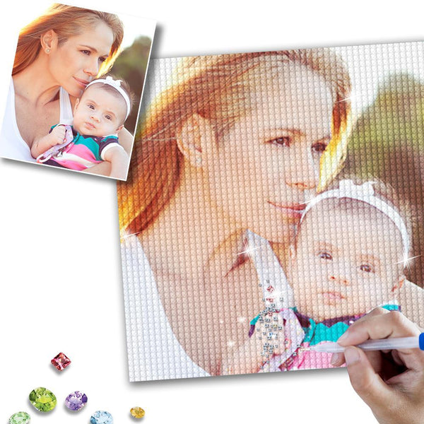5D DIY Custom Photo Diamond Painting Mother's Day Gifts for Her