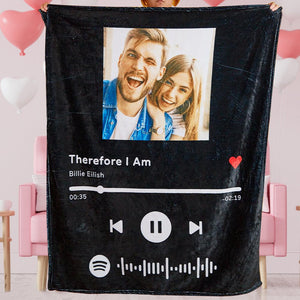 Spotify Code Blankets Valentine's Gift - Lovly couple