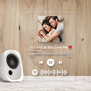 Personalized Spotify Code Music Plaque - Love Me