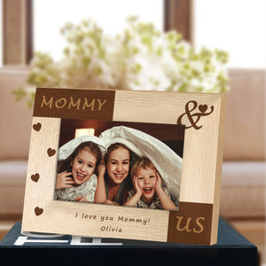 Personalized Picture Frame Mother's Day Photo Frame Mommy and Us Mother's Day Gift