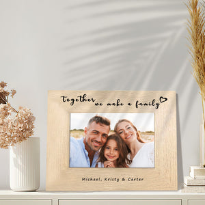 Custom Photo Frame Together We Make a Family Mother's Day Photo Frame Mother's Day Gift