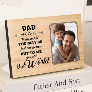 Custom Your photo Plaque Tabletop Desktop Photo Frame Best Fathers Day Gift