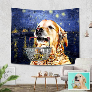 Pet Photo Tapestry Van Gogh Wall Art Home Decor