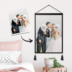 Custom Photo Tapestry - Wall Decor Fabric Painting Frame Poster Love