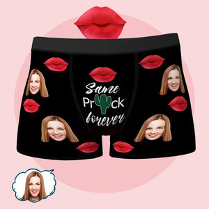 Custom Face Boxer Same Prick Forever Underwear Gift for Husband