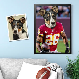 Super Bowl Art Effect Wall Art Home Decor Hand Made Canvas Print