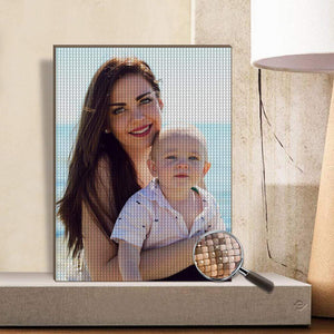 DIY Custom Diamond Painting Personalized Photo Diamond Painting Kit Full Square Round Rhinestone Unique Gifts 30*40cm