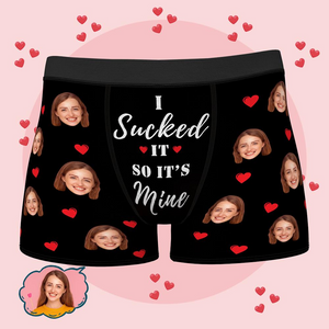 Personalised Funny Face Boxers Custom Photo Undeerwear Gift For Men-it's Mine