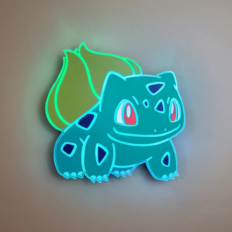 Bulbasaur online neon light