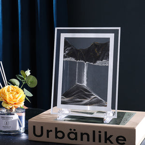 Deep Sea Moving Sand Art Rectangle Deep Sea Moving Sand Art Black Moving Sand Art Gift Unzip the Ornament Gift for Dad