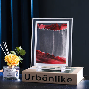 Deep Sea Moving Sand Art Rectangle Deep Sea Moving Sand Art Red Moving Sand Art Gift Unzip the Ornament Gift for Mother's Day Gift