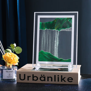 Deep Sea Moving Sand Art Rectangle Deep Sea Moving Sand Art Green Moving Sand Art Gift Unzip the Ornament Gift for Birthday Gift