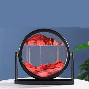 360 Degree Rotatable Deep Sea Moving Sand Art Red Moving Sand Art Gift Unzip the Ornament Gift for Kids